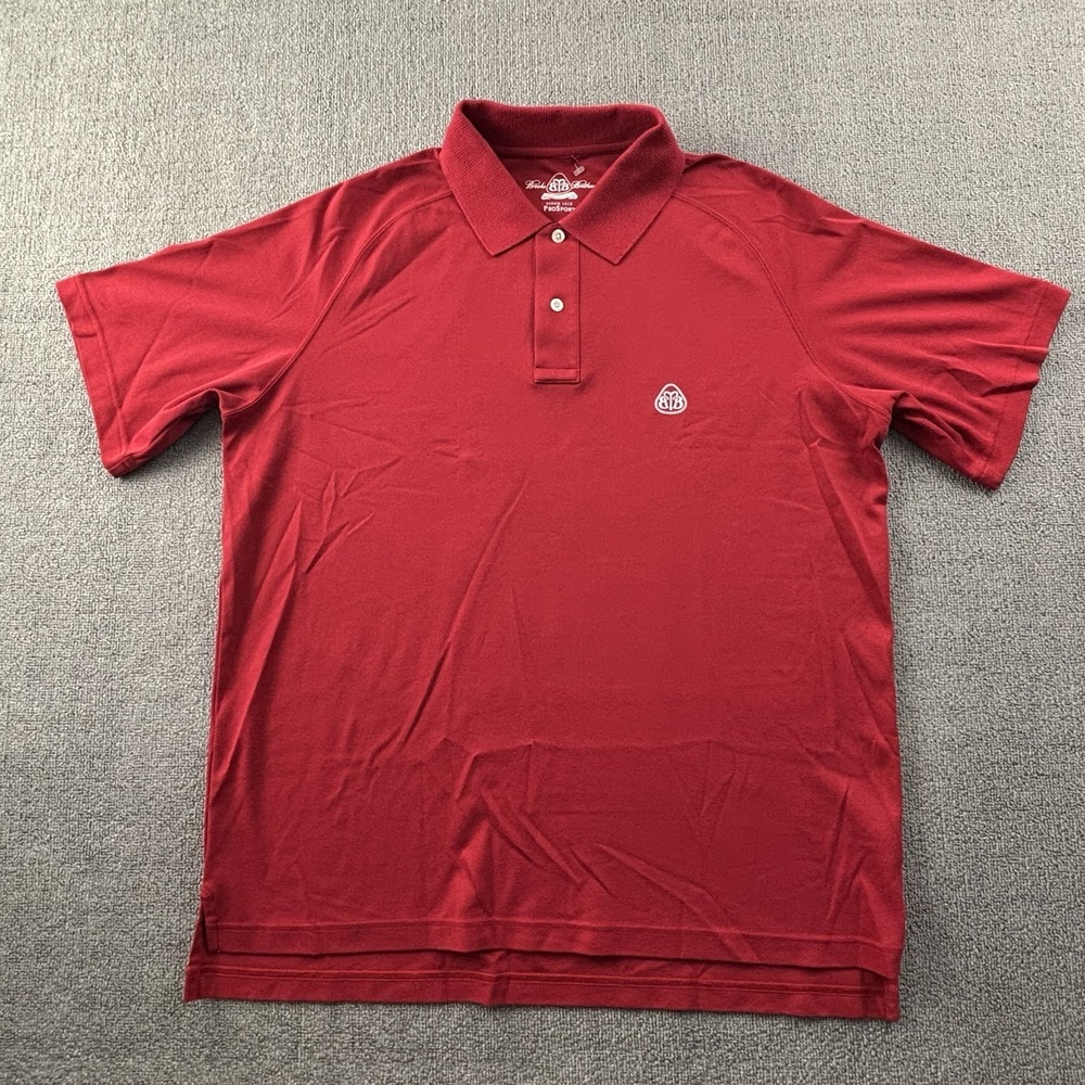 Brooks Brothers Polo Shirt Adult Large Red Short Sleeve Casual Preppy Men's
